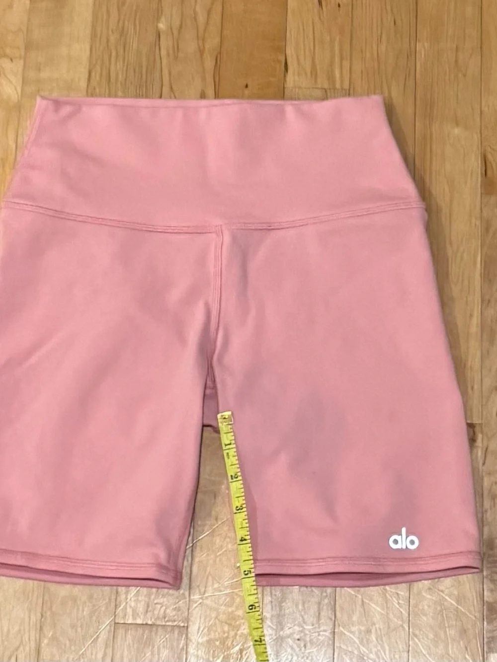 ALO Yoga High-Rise Rose Pink Bike Shorts